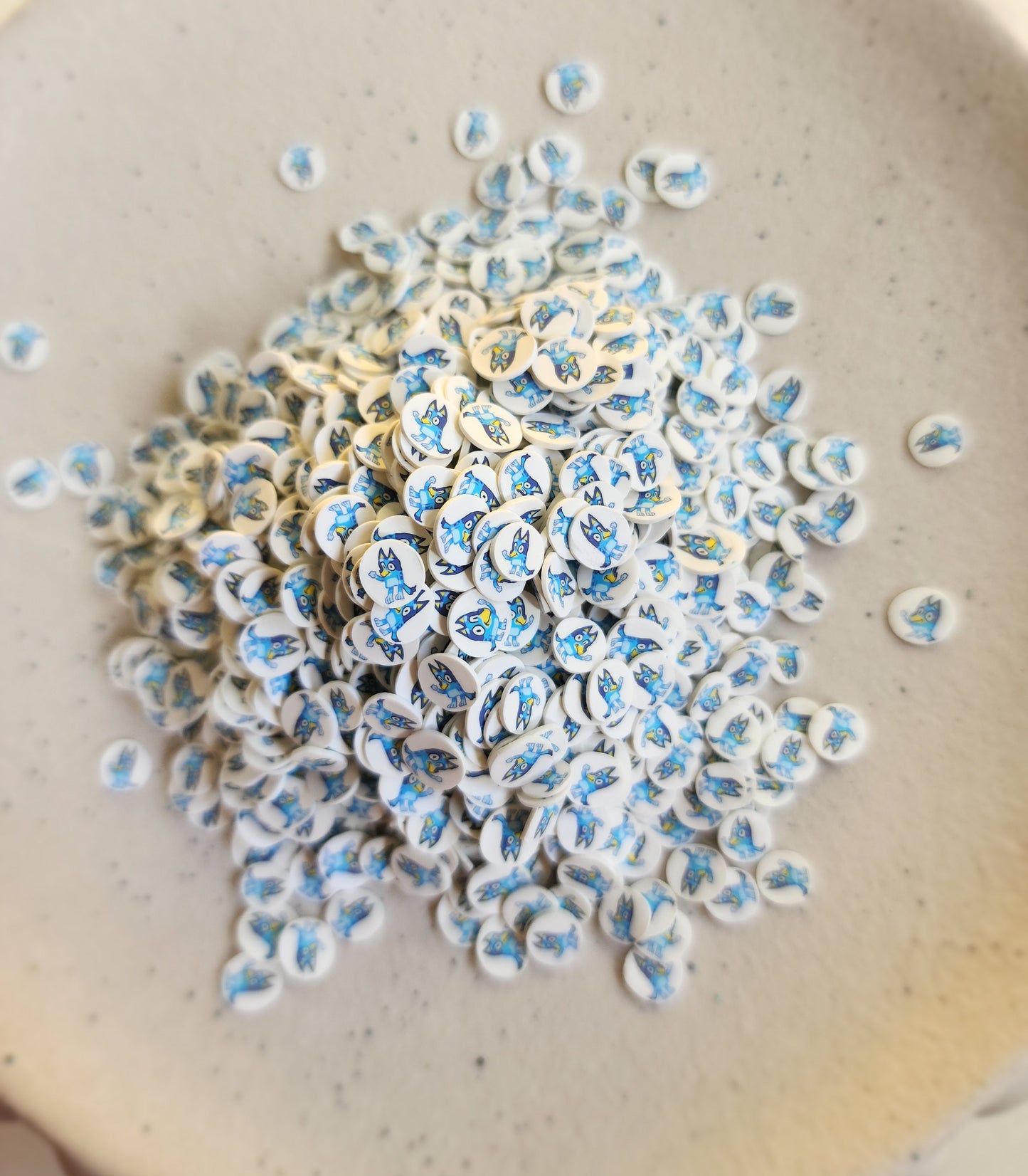 Blue y 5mm Clay Pieces