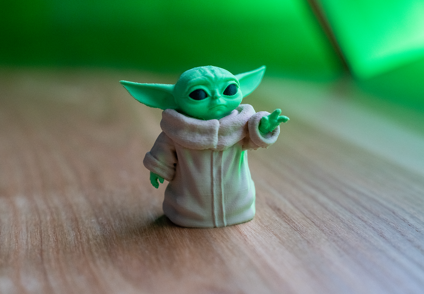 Baby Yoda Figure - 2 sizes available- Coloured