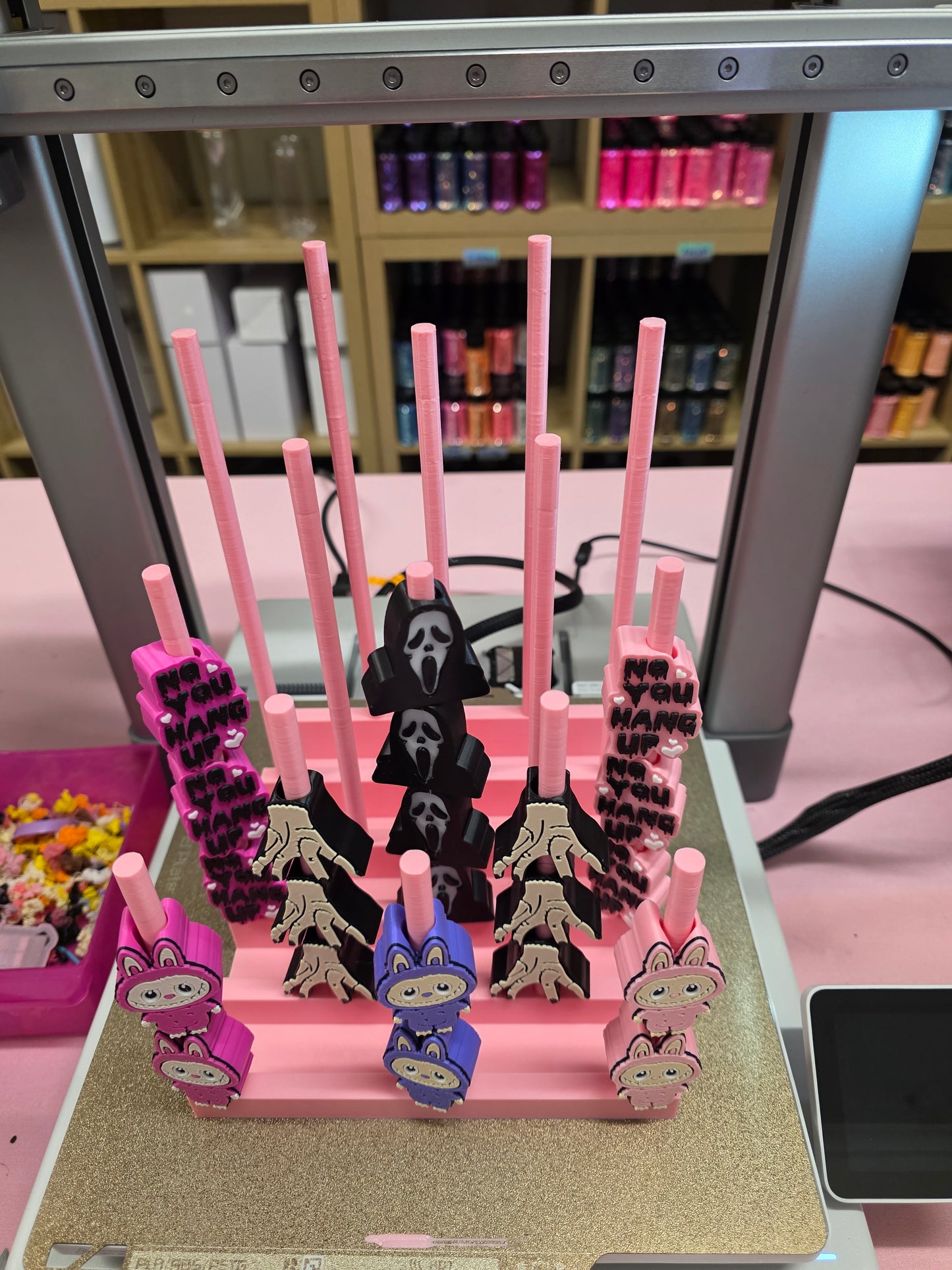 Straw Topper Display Stand