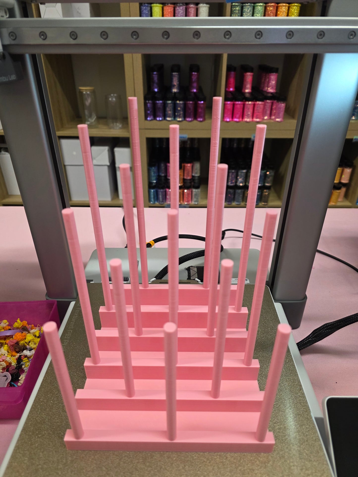 Straw Topper Display Stand