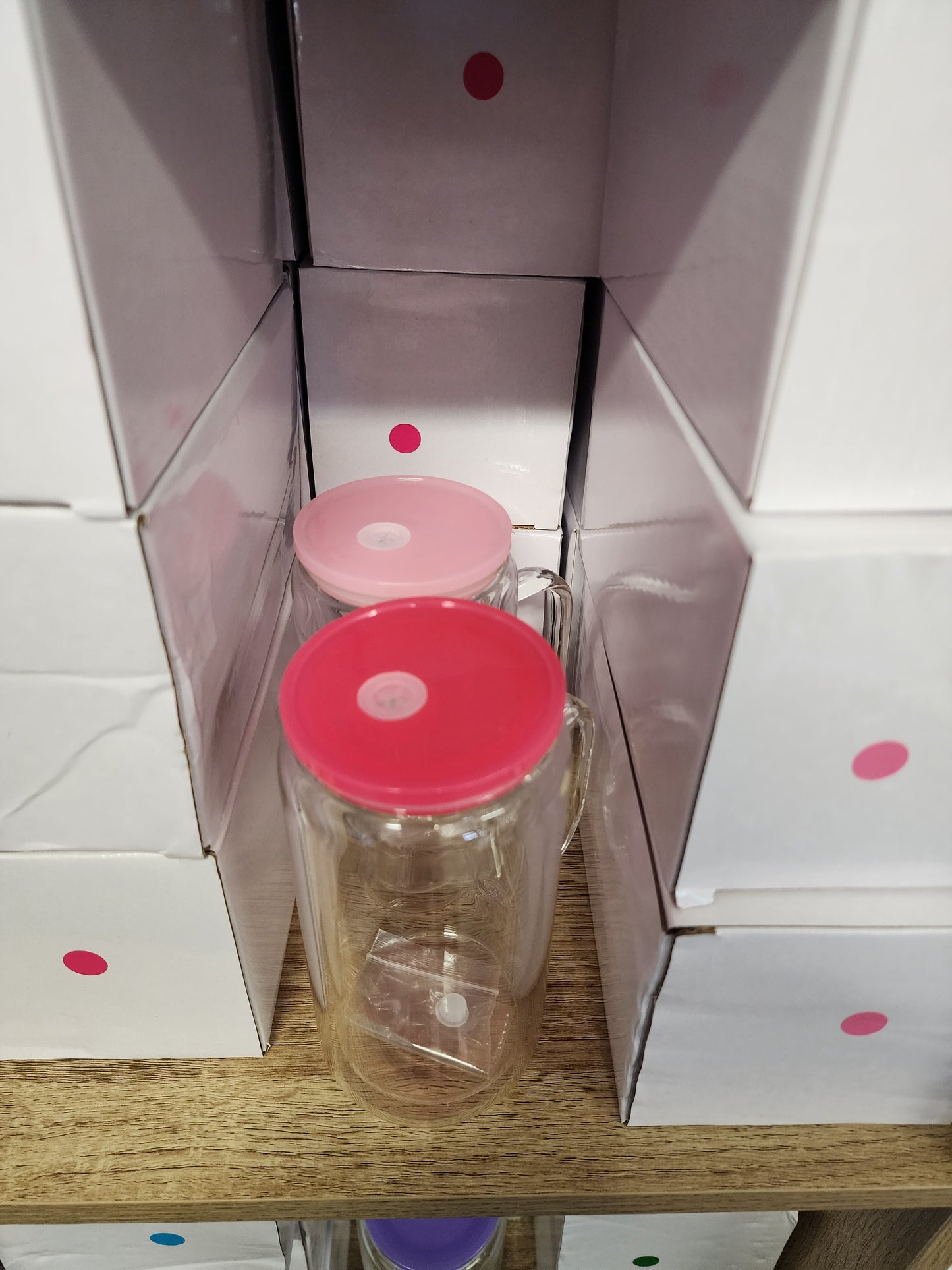 16oz Glass Snowglobe with Handle BLANK