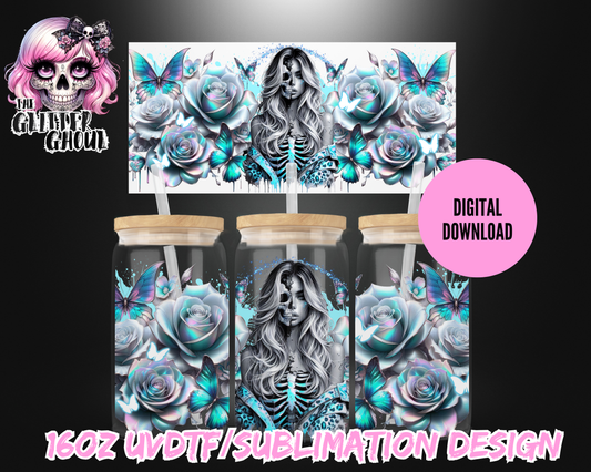 16oz UVDTF & Sublimation Tumbler Wrap – Digital Download