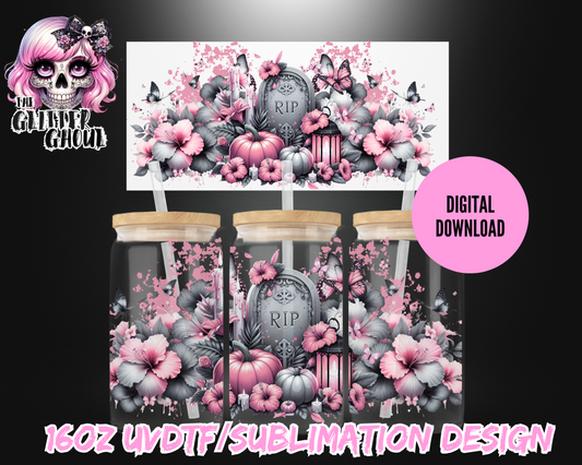 16oz UVDTF & Sublimation Tumbler Wrap – Digital Download