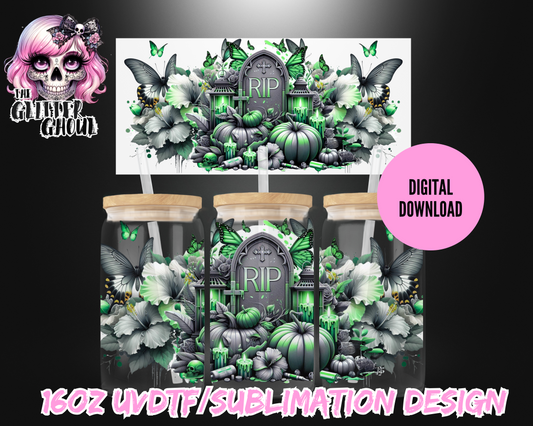 16oz UVDTF & Sublimation Tumbler Wrap – Digital Download