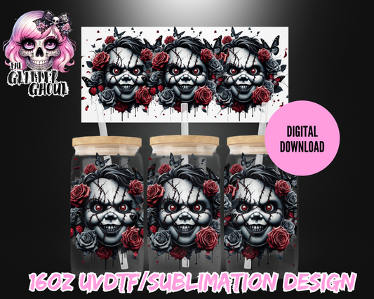 16oz UVDTF & Sublimation Tumbler Wrap – Digital Download