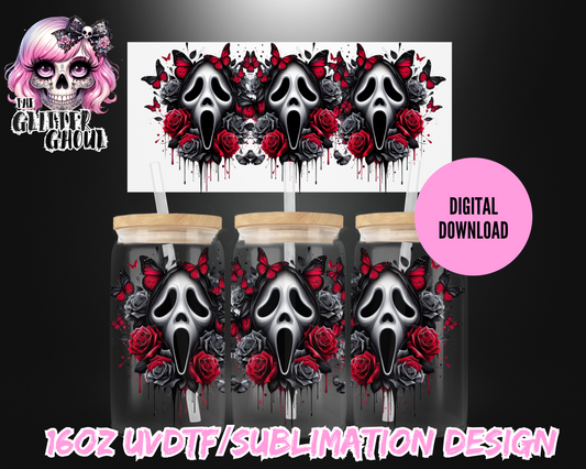 16oz UVDTF & Sublimation Tumbler Wrap – Digital Download