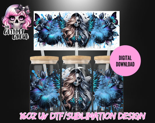 16oz UVDTF & Sublimation Tumbler Wrap – Digital Download