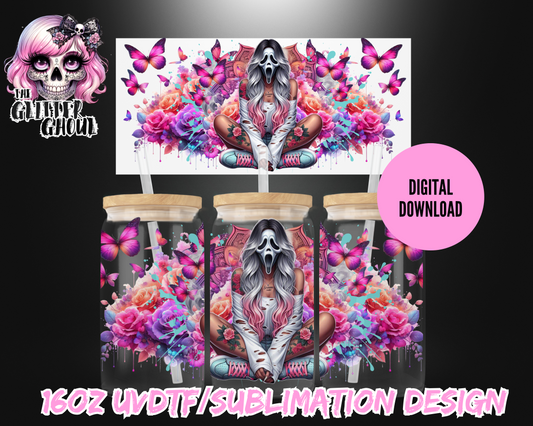 16oz UVDTF & Sublimation Tumbler Wrap – Digital Download