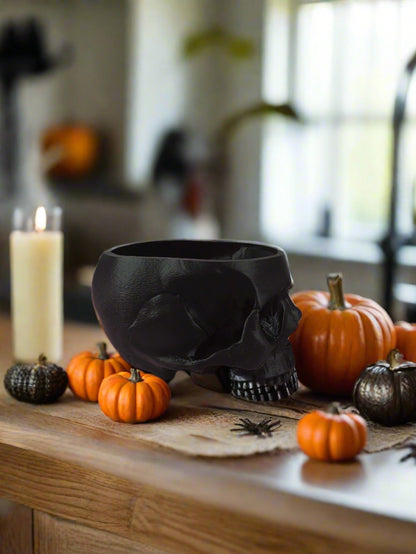 3D Printed HUMAN SIZE Skull Bowl w Lid.