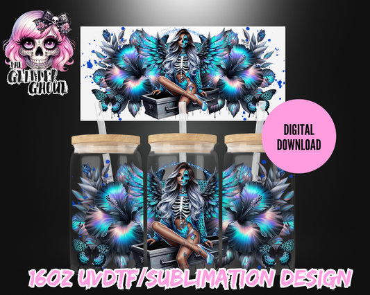 16oz UVDTF & Sublimation Tumbler Wrap – Digital Download