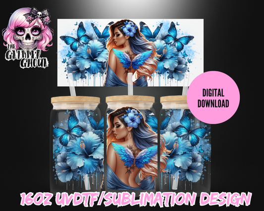 16oz UVDTF & Sublimation Tumbler Wrap – Digital Download