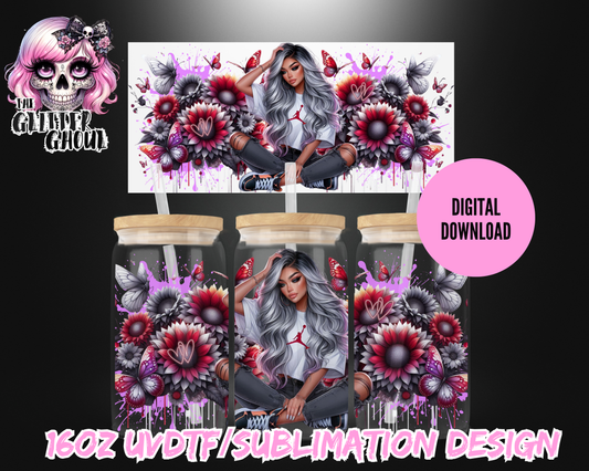 16oz UVDTF & Sublimation Tumbler Wrap – Digital Download