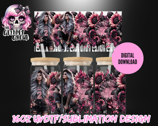 16oz UVDTF & Sublimation Tumbler Wrap – Digital Download