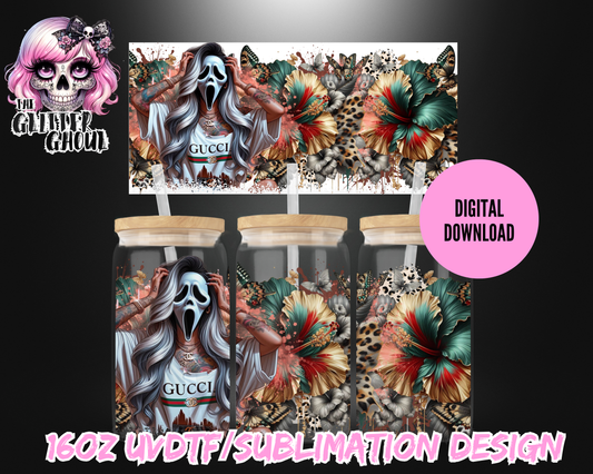 16oz UVDTF & Sublimation Tumbler Wrap – Digital Download