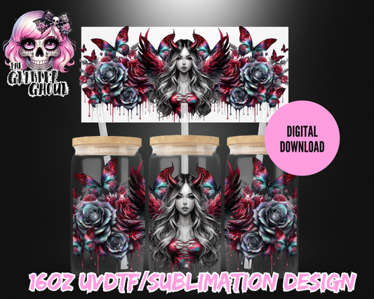 16oz UVDTF & Sublimation Tumbler Wrap – Digital Download