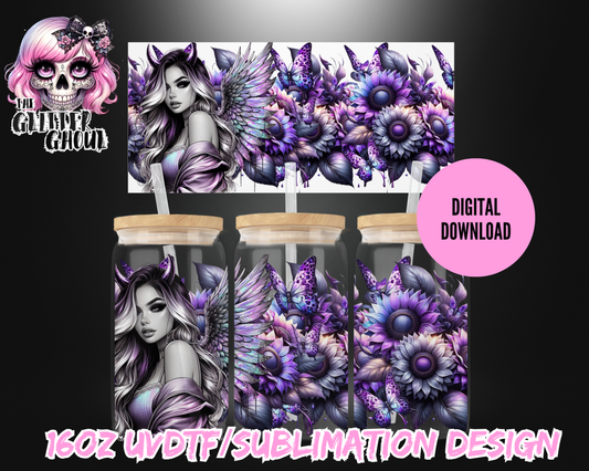 16oz UVDTF & Sublimation Tumbler Wrap – Digital Download
