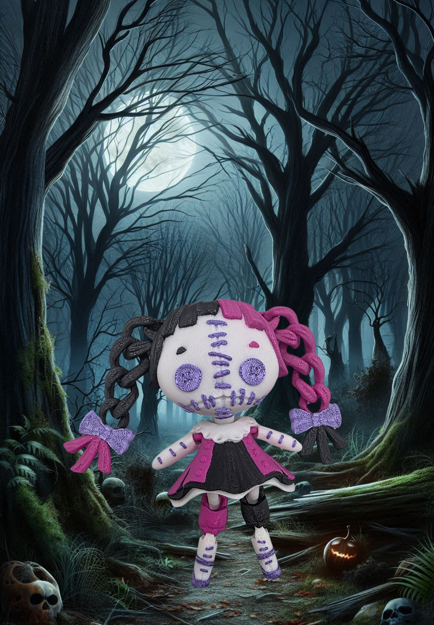 3D Printed Creepy Doll Small