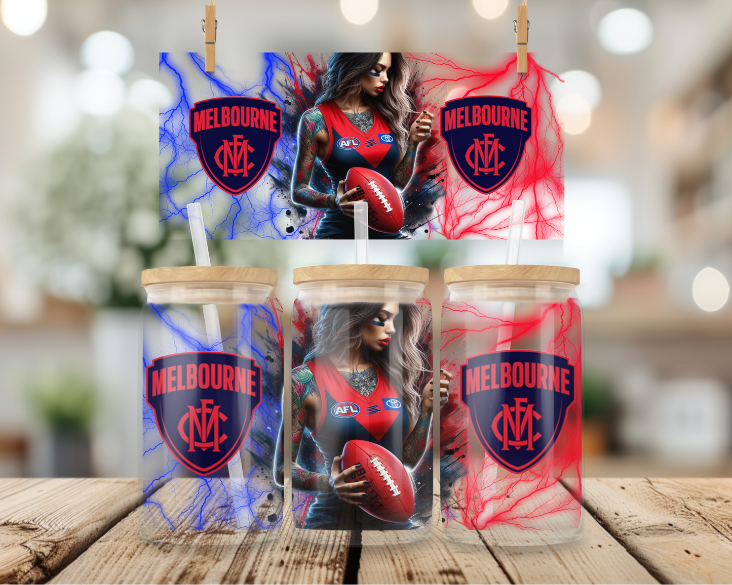 Melbourne Football Club- 16oz UV DTF Wrap