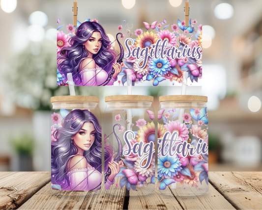 Star Sign Sagittarius - 16oz UV DTF Wrap