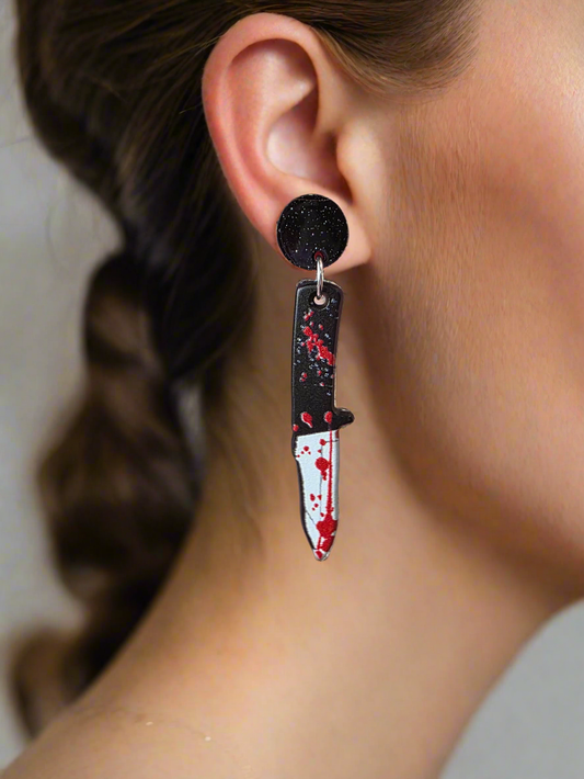 Bloody Knife Earrings