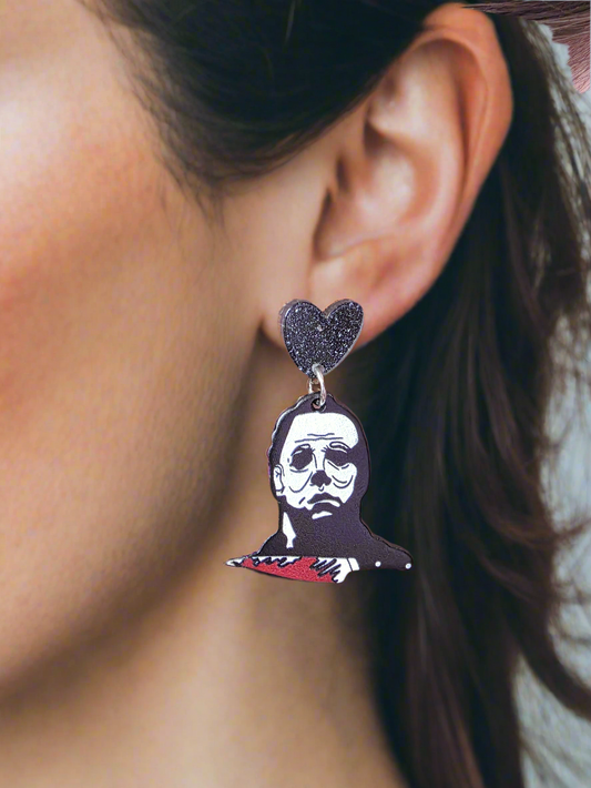 Jason Friday The 13th Horror Earrings
