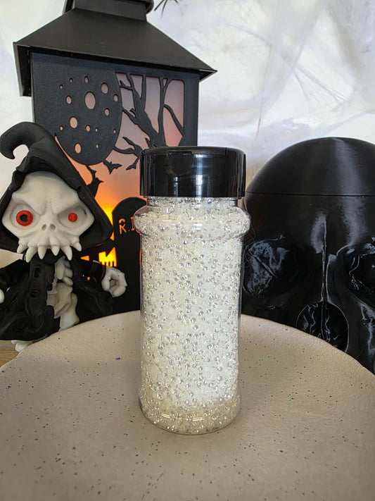3D Bubble Glitter White