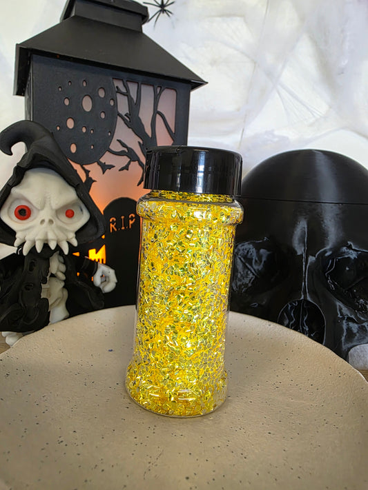 Bubble Glitter Dark Yellow